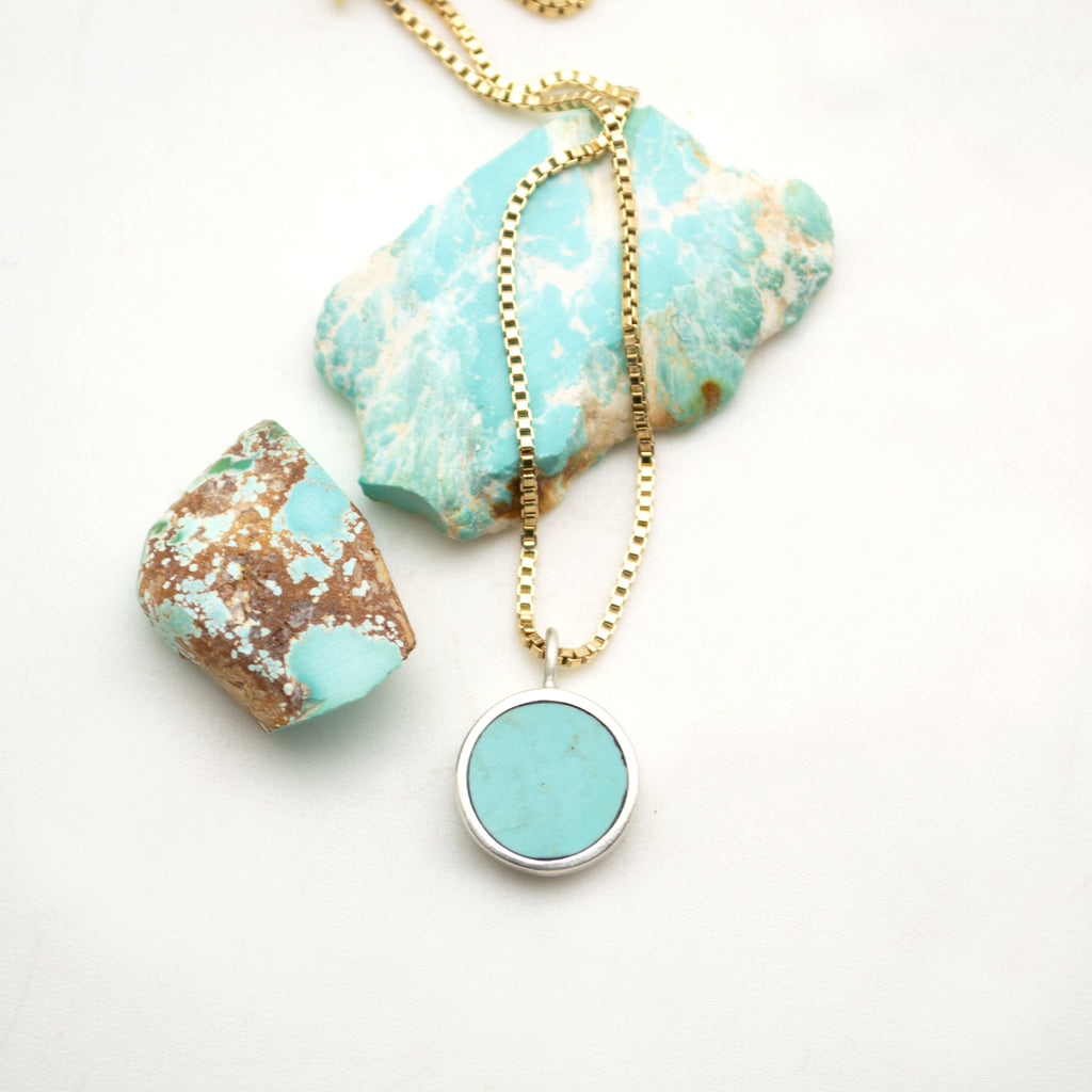 lunar necklace : nevada turquoise