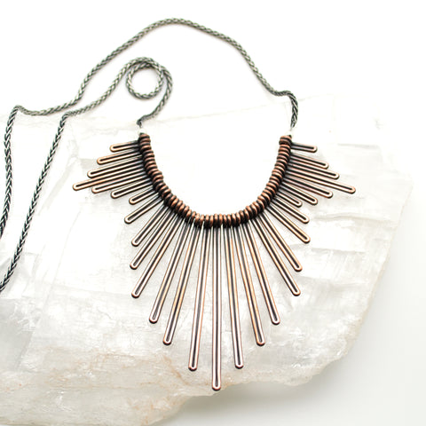 pine needle necklace : S