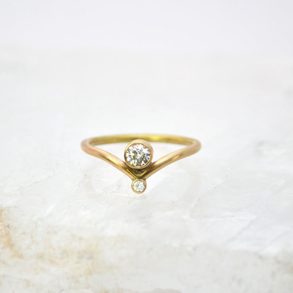 gemini ring : 14k