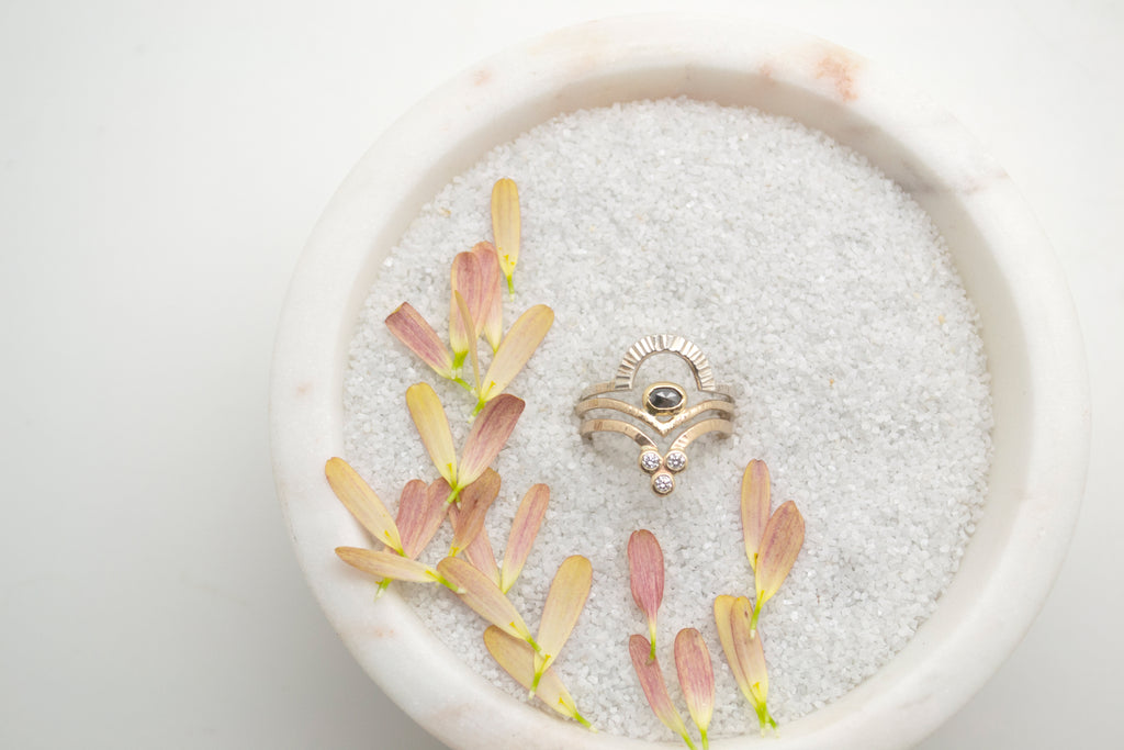 diamond trio : 14k