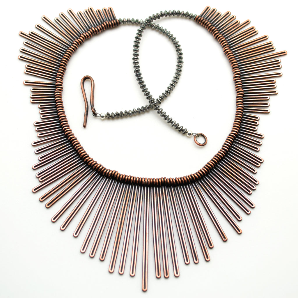 pine needle necklace : L
