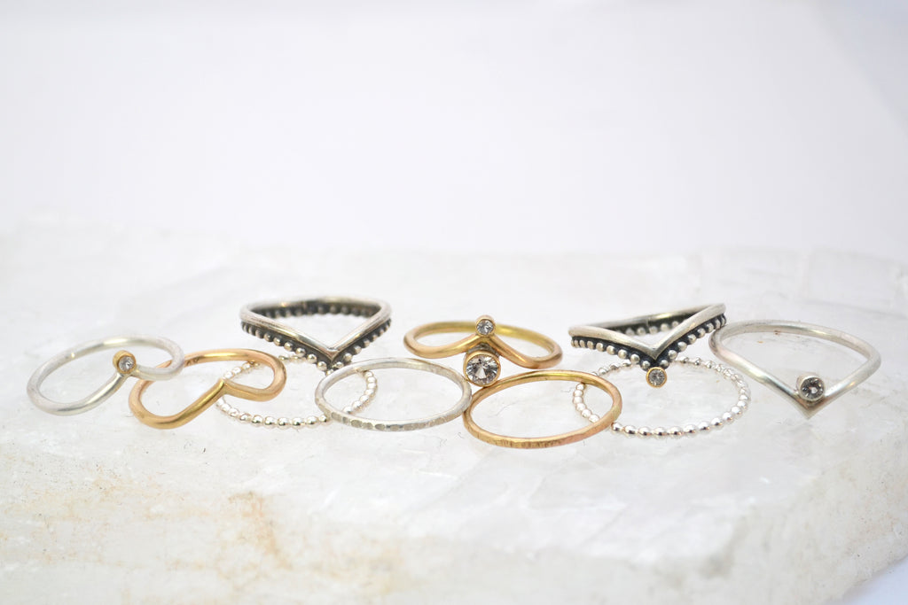 gemini ring : 14k