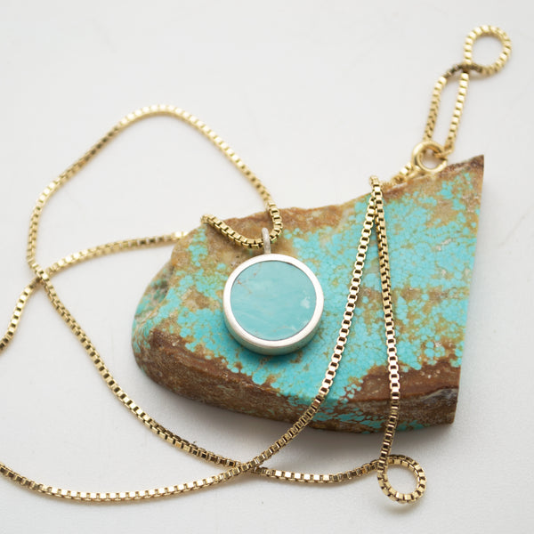 lunar necklace : baja california turquoise