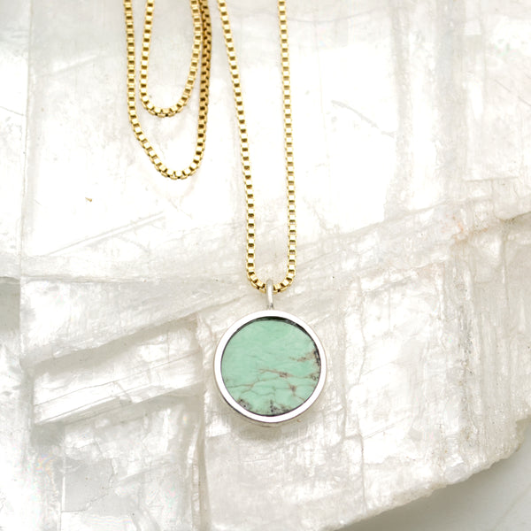 lunar necklace : variscite I