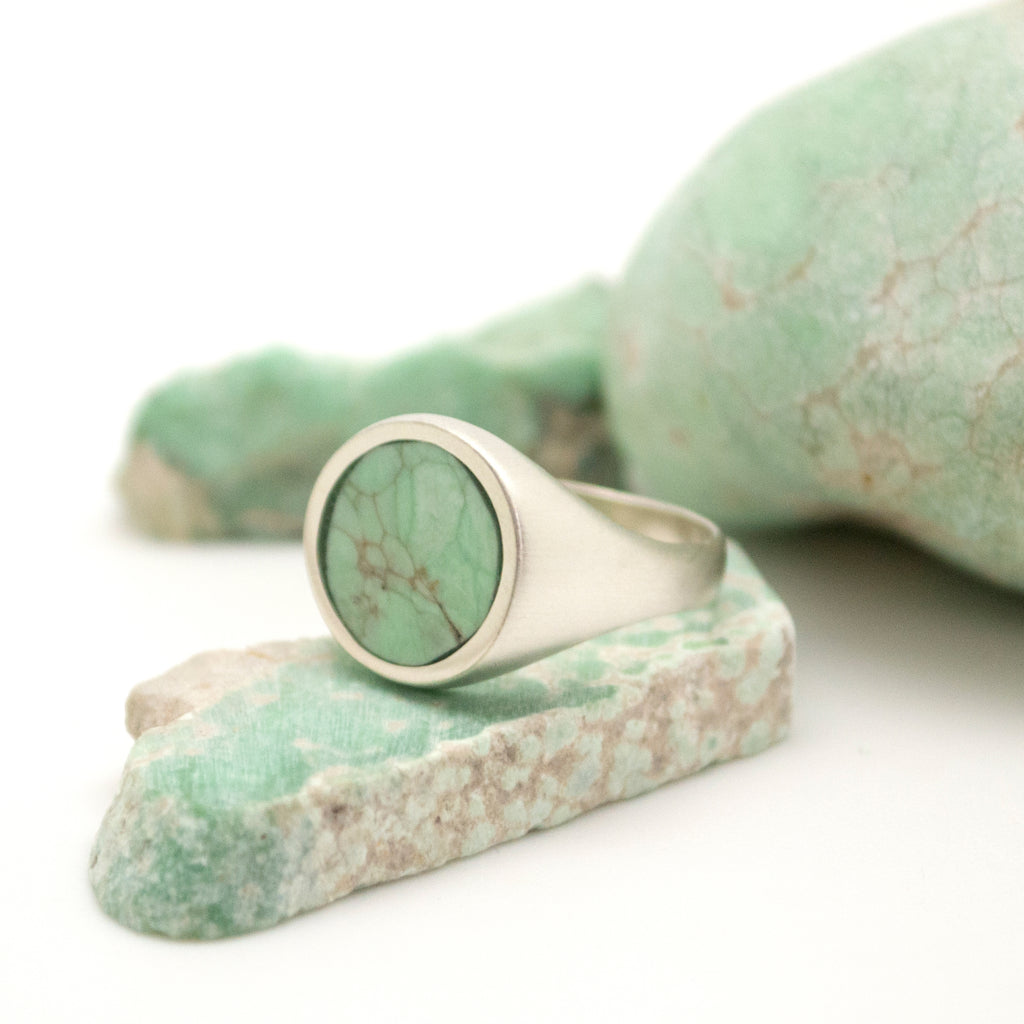 lunar ring : variscite : sz 5