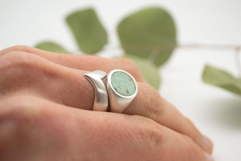 lunar ring : variscite : sz 5